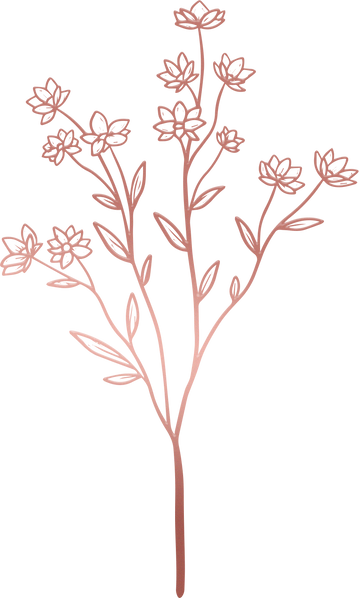 Metallic Monoline Rose Gold Baby Cosmos